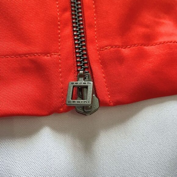 SARAH PACINI RED SQUARE NECK FRONT ZIP BODYCON DRESS - XS - Picture 10 of 11